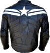Captain America Black Leather Jacket - Image 2