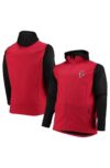 NFL Atlanta Falcons Red and Black Men Hooded Jacket