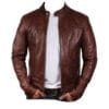 Men’s Brown Simple & Stylish Leather Jacket