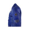Men’s Real Leather Blue Bomber Pilot Flying Jacket With Badges - Image 2