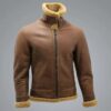 Morris WW2 Brown SF Bomber Flying Leather Jacket - Image 3