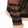 Richard's vintage Distressed brown Aviator Bomber shearling Jacket - Image 8