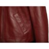 Aurelius Burgundy B3 bomber shearling jacket - Image 6