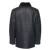 Drew Navy quilted sheepskin shearling coat - Image 2