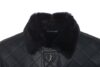 Drew Navy quilted sheepskin shearling coat - Image 3