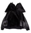 Gregos Varsity Style Sheepskin Shearling Jacket with Large Hoodie - Image 5