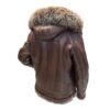 Felix Brown bomber jacket with hoodie - Image 2