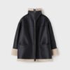 Women B3 RAF Aviator Styled Sheepskin Shearling Leather Jacket - Image 2