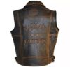Harley Davidson Men's Motorcycle Knuckle Distressed Biker Genuine leather Vest