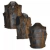 Harley Davidson Men's Motorcycle Knuckle Distressed Biker Genuine leather Vest - Image 3