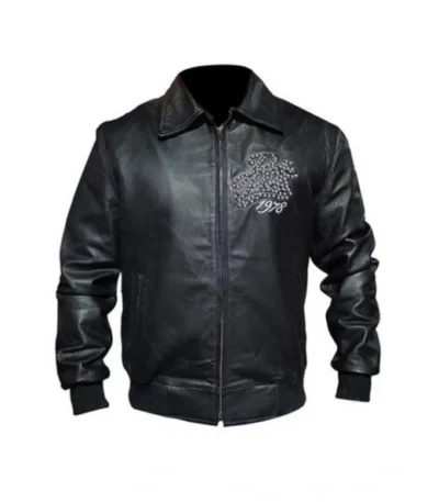 Pelle Pelle Black Exotic 1978 Leather Jacket