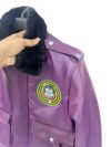batman goon joker gothom leather jacket front