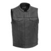 Blaster Men's Premium Leather Motorcycle Vest