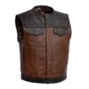 Lowside Gunner Leather Biker Vest for Men Durable & Stylish