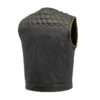 Lowside Hornet Perforated Leather Motorcycle Club Vest