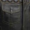 Lowside Hornet Perforated Leather Motorcycle Club Vest