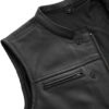 Classic Lowrider Motorcycle Leather Vest for Men - Image 2