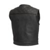 Shell Shock Men's Premium Leather Motorcycle Vest - Image 2