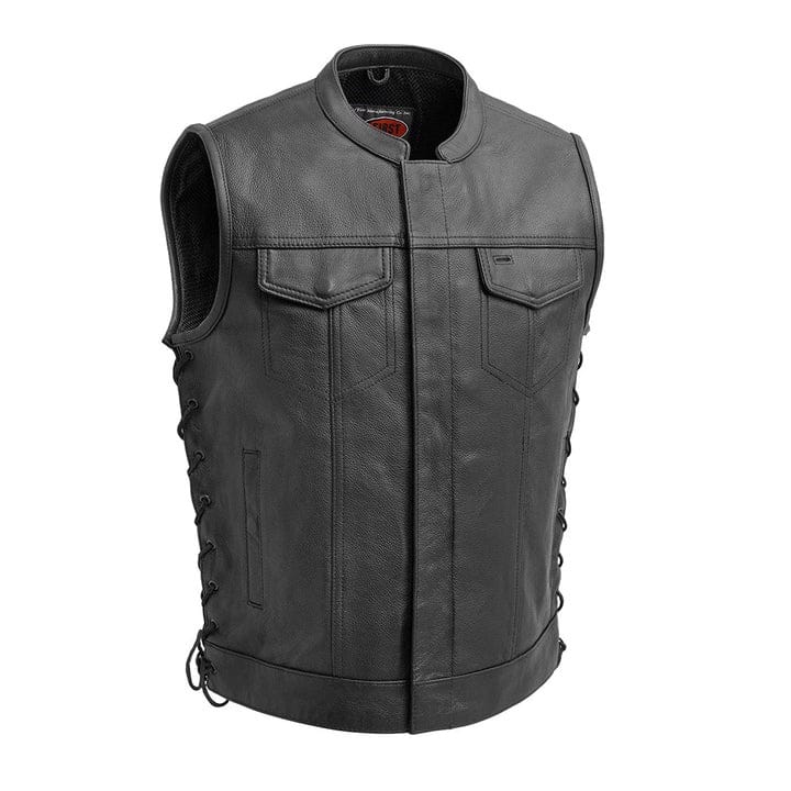 Sniper Men’s Stylish Motorcycle Leather Vest