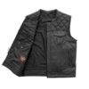Downside Men’s Riding Leather Vest Built for Comfort - Image 4