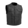 Lowside Men’s Riding Leather Vest Perfect for Bikers