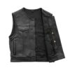 Lowrider Men's Leather Vest Lightweight & Breathable Design