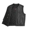 Sharp Shooter Men’s Leather Riding Vest Durable and Stylish